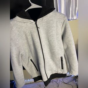 Grey Fleece Zip up